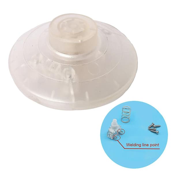 Foot Pedal On/Off Halfway Reset Button Pedal Switch for LED Lamp [db] Transparent Transparent