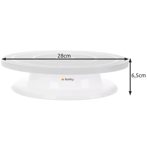 Rotating Cake Stand with 3 Decorating Spatulas – Spinning Cake Turntable for Easy Icing and Smooth Decorating