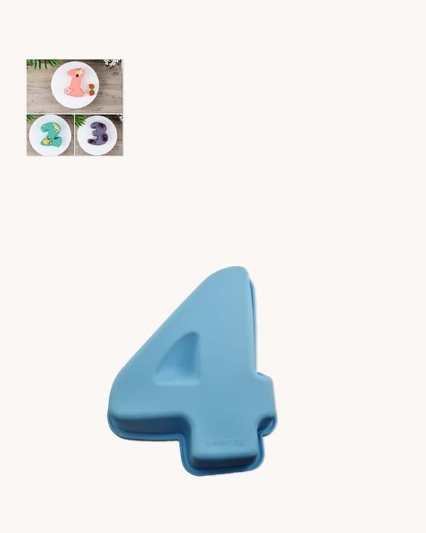 Numero 4 Numerokakku Pieni Numeromuotti