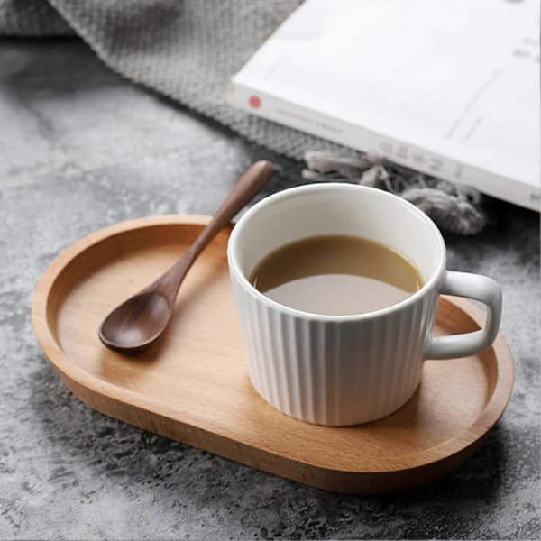 Feeding Plate Oval Shape Stackable Wooden Dessert Sushi Serving Tray Kitchenware A A
