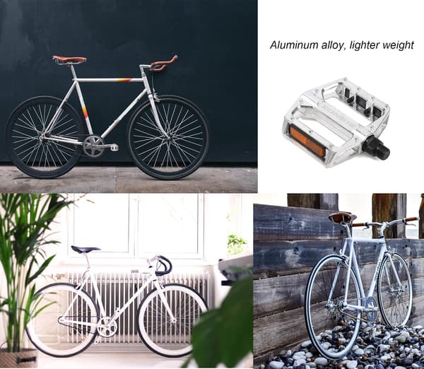 Cykelpedaler med clips og stropper Passer til indendørs cykler, Spinning DXGHC