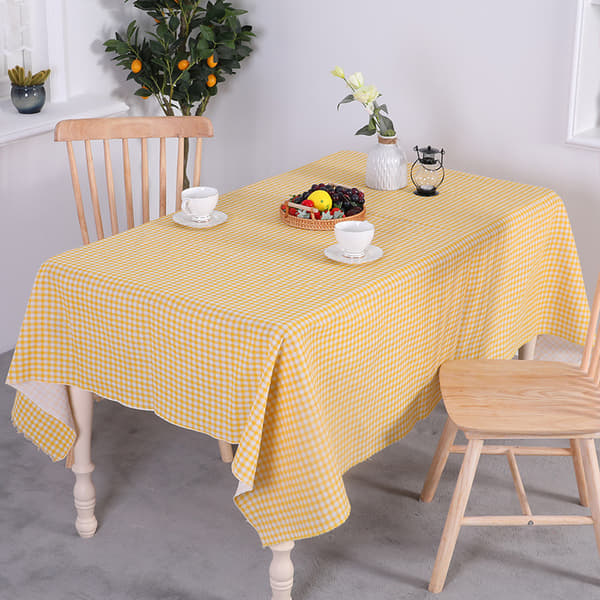 Moderne minimalistisk lille frisk ternet bomuldslinnedug stue dug pude sofabord dug