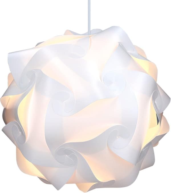 Lampeskjerm 30 stk tak seng hvit lys - Diameter ca 40 cm