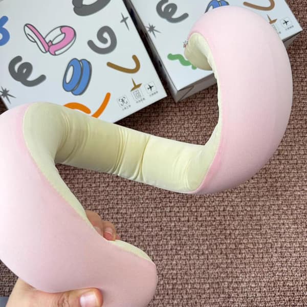 Nakkepute justerbar polstring i spiral-S-form rose Rose