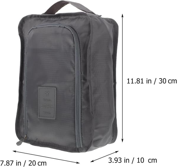 3 stk sammenleggbar skopose i polyester med grep -