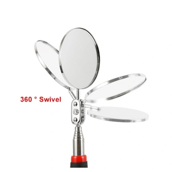 3 Pcs Telescopic Inspection Mirrors Round Mirrors Inspection Tool