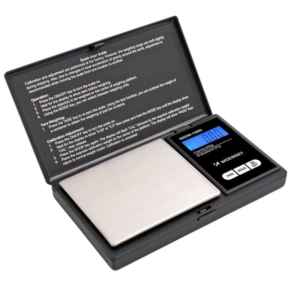 Wozinsky digital precision scale black / jewelry scale 200 g / scale m