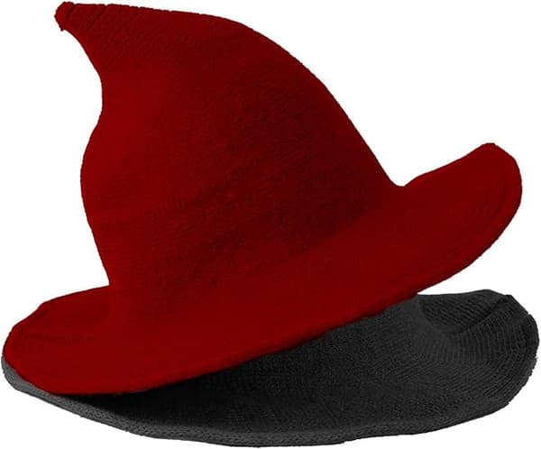 2-pakning Halloween heksehatt varme ullhatter for kvinner Hal