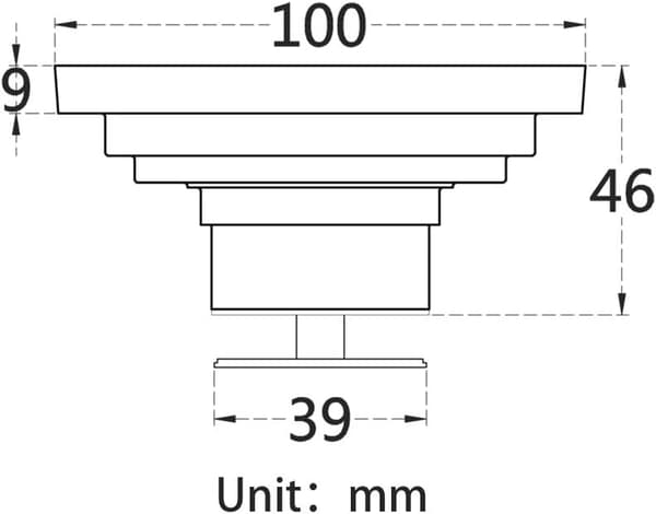 Antique Floral Pattern Engraved Unique Square Brass Shower Drain for Bathroom Floor - 10*10cm.