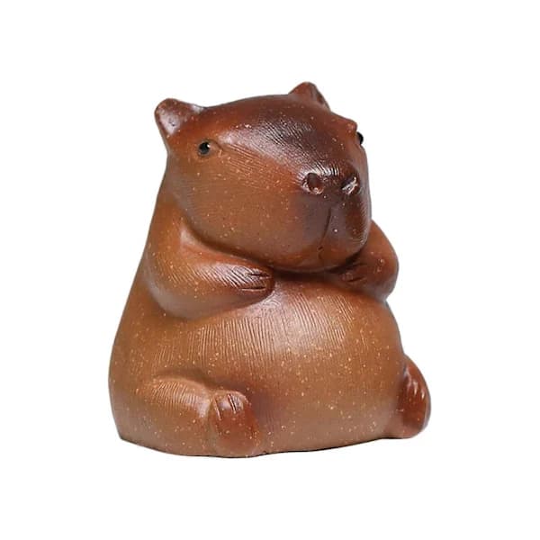 Tehusdyr Ornament Souvenir Sød Capybara Tehusdyr Statue til Hjem Værelse Kontor