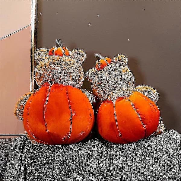 Creative Cute Halloween Pumpkin Bear Plush Toy Doll Children
