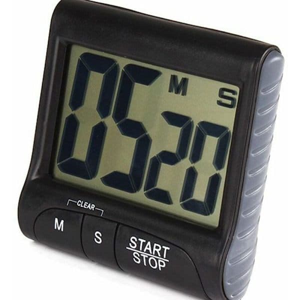 Digital Kitchen Timer with Strong Magnetic Holder, Hanging Hole, Loud Alarm, Large LCD Screen, Cooking Timer, Clock for Time Management, Training