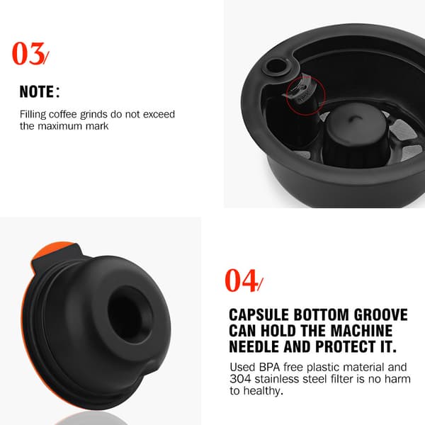 Refillable Coffee Capsules 220 ml