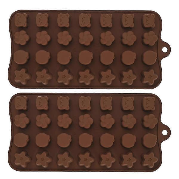 2-piece Chocolate Mold Silicone, Non-stick Mold, BPA-free, Easy Release Chocolate Mold.