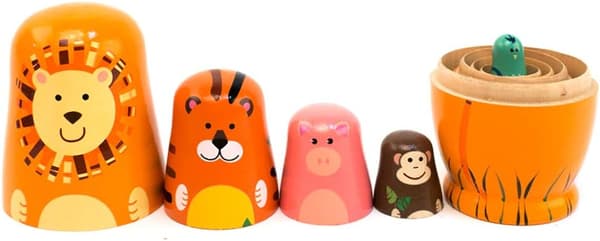 Tränestingdockor (djur) Änglar Mönster Ryska Matryoshka Stapeldockor Leksak för Barn Present Dekoration