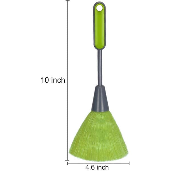 3-pack Fluffy Microfiber Dusters for Kitchen, Portable Keyboard Brush, Cleaning Tool, Mini Duster (Blue, Green, Red)