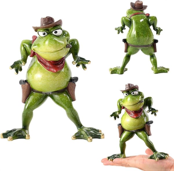 Bedårande grodfigurer ornament för heminredningspresent