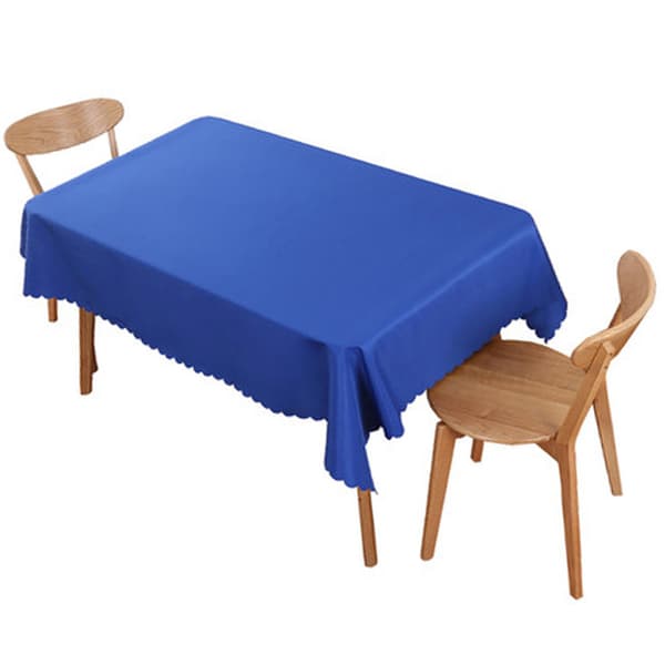 Rektangulær polyesterdug, rynkefri og krympefri dug til spisebord, konferencebord, kongeblå 1,8x2,6m / 5,9x8,5ft 0.4