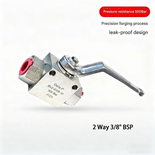 Hydraulisk kugleventil 2-vejs højtryk - 3/8\" BSP