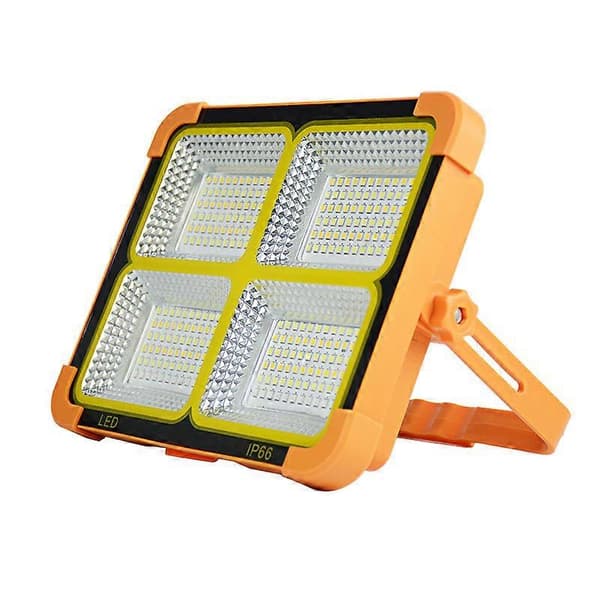 Rechargeable Solar Floodlight Outdoor Portable LED Reflector Spotlight Rechargeable Projector Floodlight Work Light