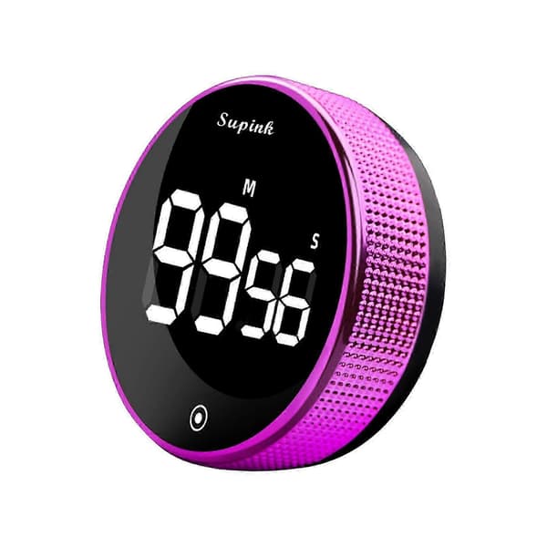 Digital LED Timer Manuel Nedtælling Vækkeur Magnetisk Stopur Brusebad Timer (FMY) Rød Red