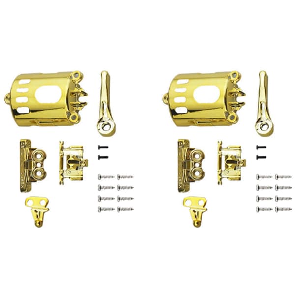 2X Clipper Modifisert Skall Hårklipper Deksel Beskyttelse for Erstatningstilbehør 8148 8591 Kit Gull