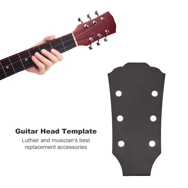 Mal for gitarhode, produksjonsform for LP-gitarer, kromerstatning, svart