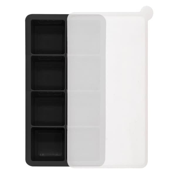 Silicone Ice Cube Tray with 8 Compartments and Lid 215