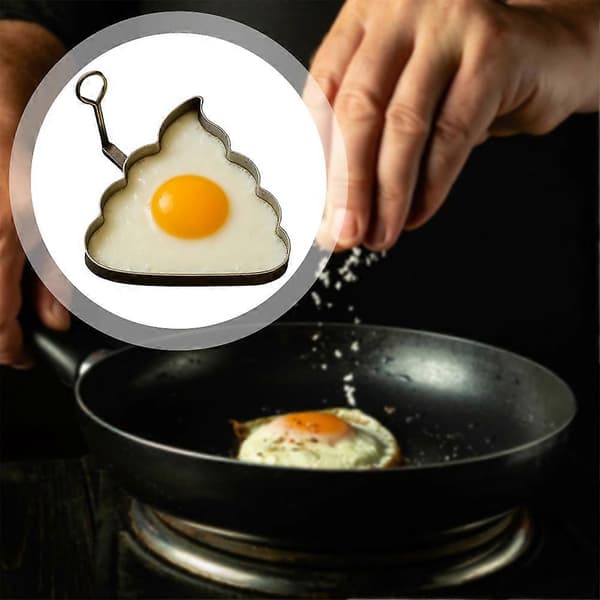Unikt formet egg stekepanne matkvalitet for sikker bruk gave til venner A