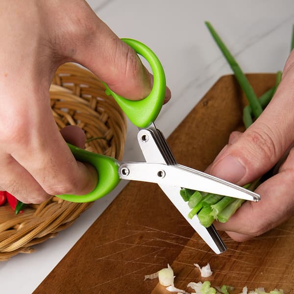 Five-layer stainless steel high-quality herb scissors for daily use