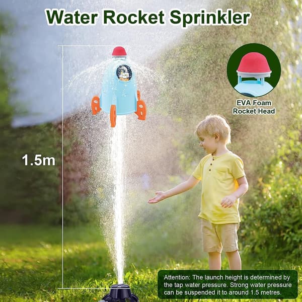 Sprinklerlegetøj, Raketsprinkler, Hydro Launch Legetøj, Vand S, ZQKLA