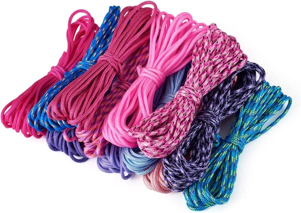 12 st 48 m pärlband i polyester 2 mm färgglad spandex