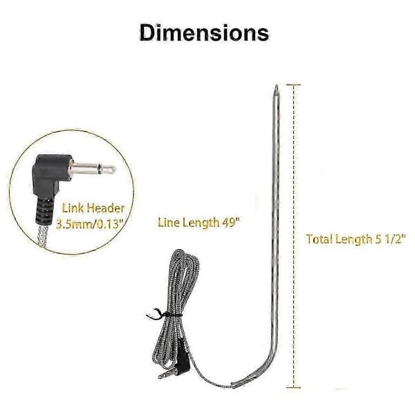 9004190170 Meat Thermometer - Replacement Part Suitable for Masterbuilt Gravity Series 560/800/1050 Digi