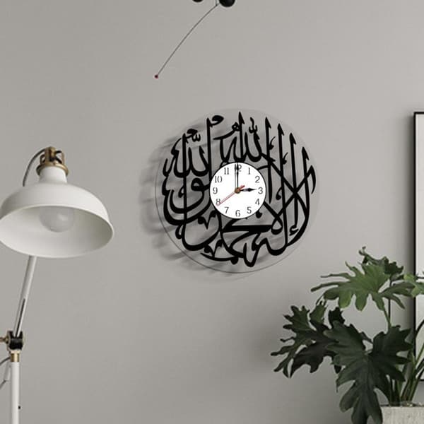 Silent Acrylic Clock for Art, Home Decor, Wall Clock (Digital)