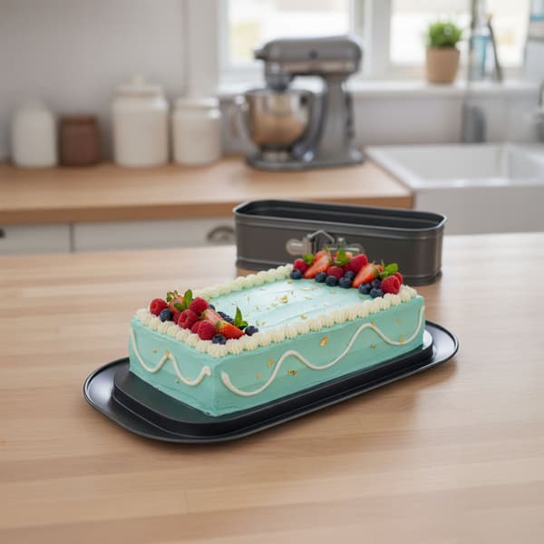 Bageform med spildbeskyttelse, non-stick kulstofstål 570