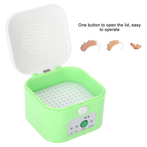 Hearing Aid Dehumidifier Drying Sterilizer Case Holder, USB Dry Box KLB
