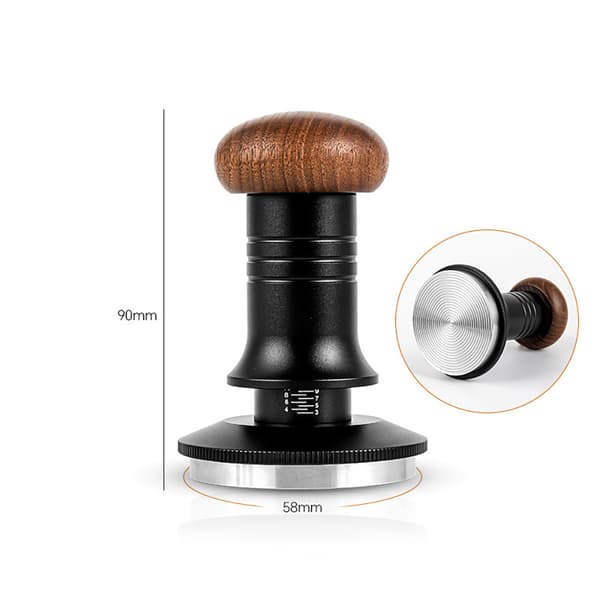 Tamper med justerbart tryk 58 mm / justerbar espressotamper 58