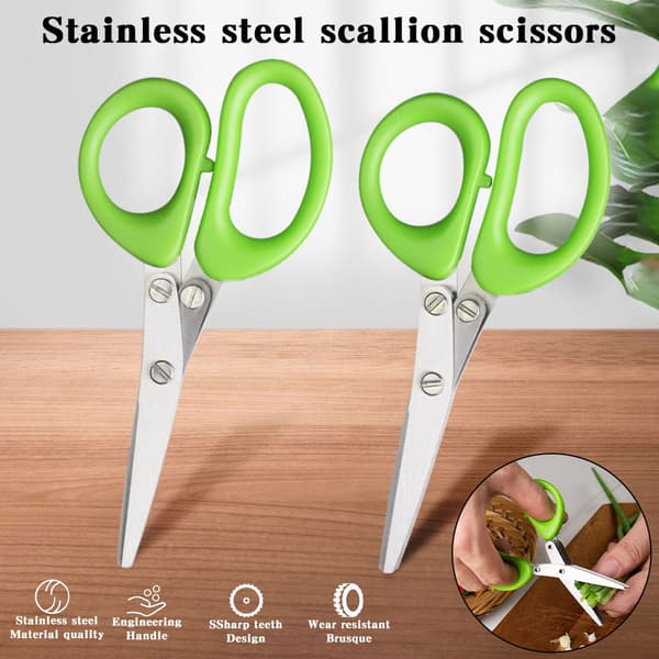 Five-layer stainless steel high-quality herb scissors for daily use