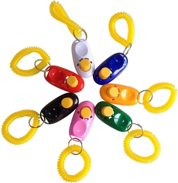 Dog Clicker with Wrist Strap - Colorful and Practical, Simple and Effective