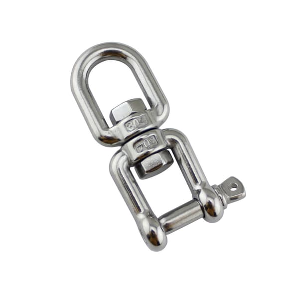 Rustfritt stål 304 316 sirkelgaffel svingbar sjakkel