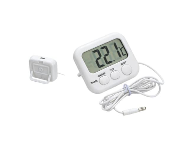 1 stk. digitalt LCD-termometer udendørs indendørs hygrometer luftfugtighed Cl