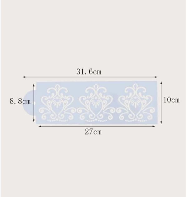 Kakun sabluuna Damask 4-pakkaus Vit white