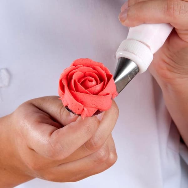 5-piece Rose Flower Nozzle Set, Cake Decorating, Icing Nozzles, Piping Nozzle Set, Cupcake Decorating Kit, Muffin Baking Tools