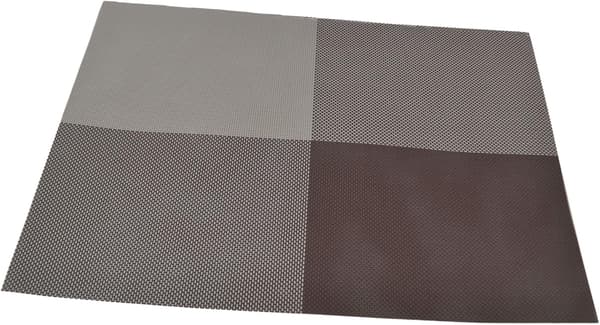 45 x 30 cm Ny rutig PVC/PET-bordstablett pm419, set om 6 kaffe -