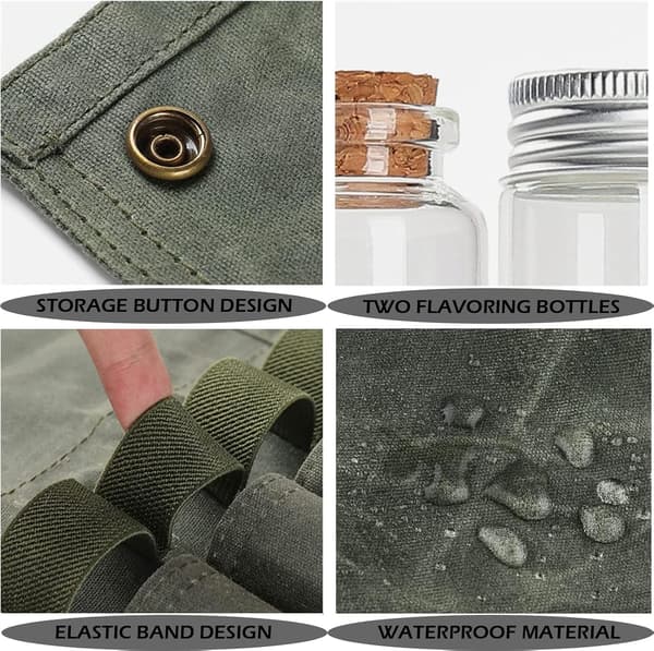 Spice Bag for Camping, Canvas, Waterproof and Foldable