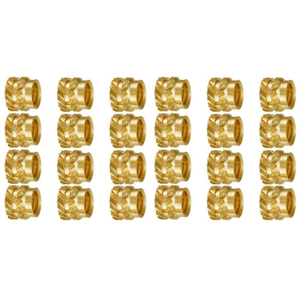 200 pcs M3 Brass Knurled Thread Heat Resistant Insert Embedded Nut, M3X5X4, for 3D Printer Voron 2.4 etc.