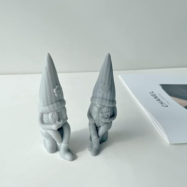 Valentinsdag silikonform, epoksy gipsdverg Gnome E