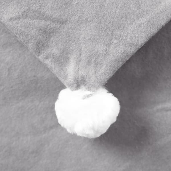 2 Christmas Decorations Grey Chair Covers Non-woven Stool Covers