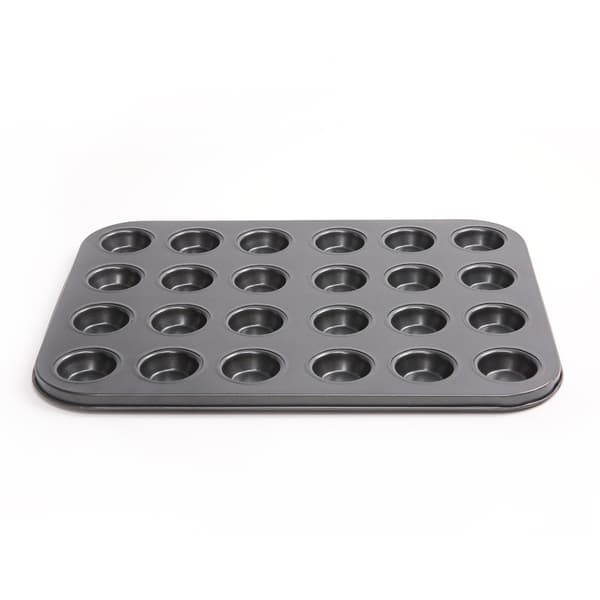 24 sæt sort 30,5*26,5*1,5 cm non-stick minikageform