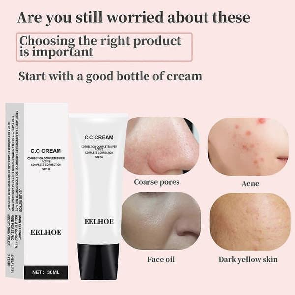 Correction CC Cream Säätävä Meikkivoide Meikinalusvoide Ihon sävy